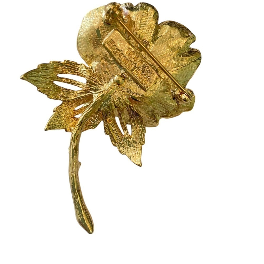 NWT vintage 1997 RJ Graziano England’s Rose Diana brooch & pierced earring set - Picture 12 of 14